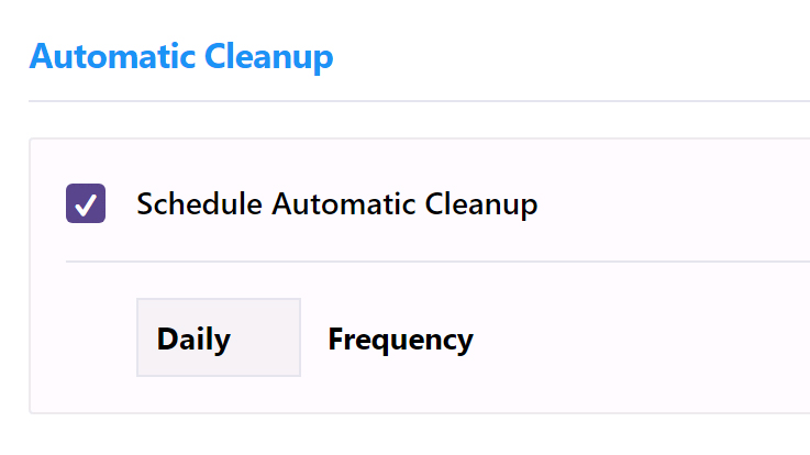 Automatic Clеanup Automatic Clеanup