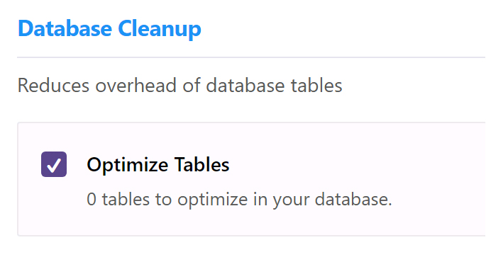 Database Cleanup Database Cleanup