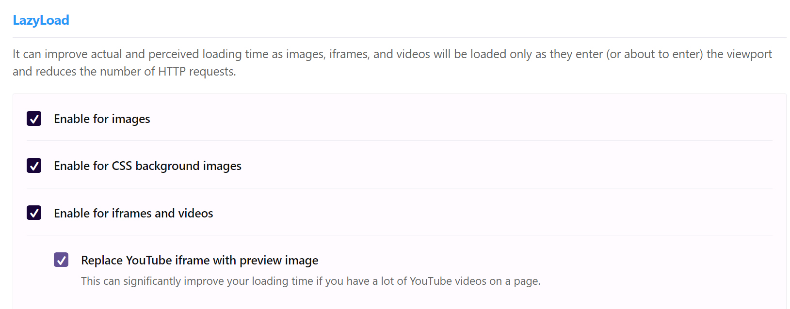 LazyLoad feature in AccelerateWP LazyLoad feature in AccelerateWP