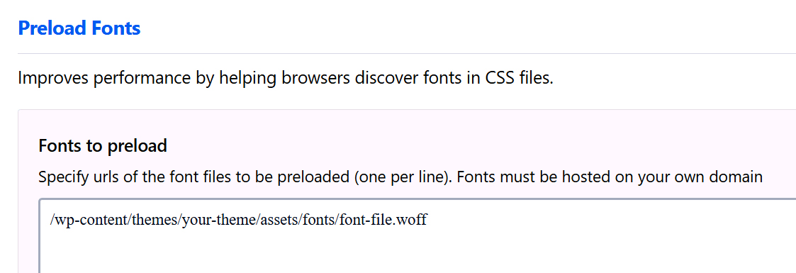 Preload Fonts Preload Fonts